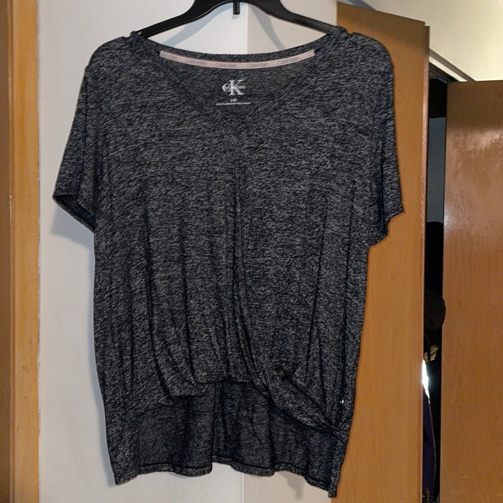 Calvin Klein Heathered Black Top